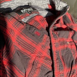 Buffalo Red and Black Plaid Flannel